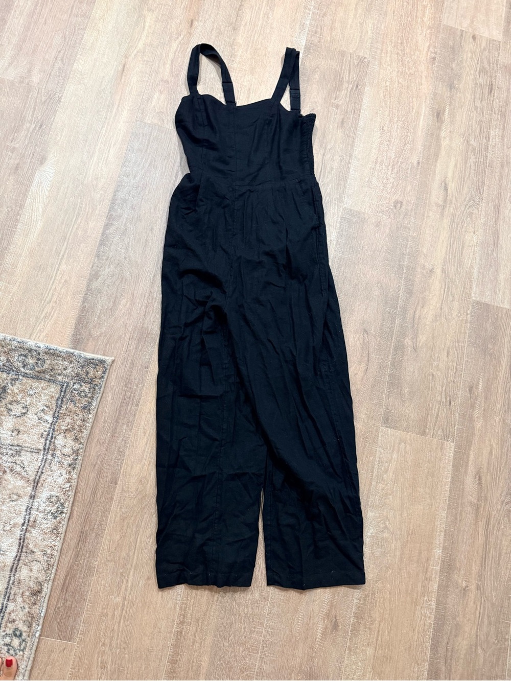 Old Navy Black Sleeveless Wide-Leg Jumpsuit